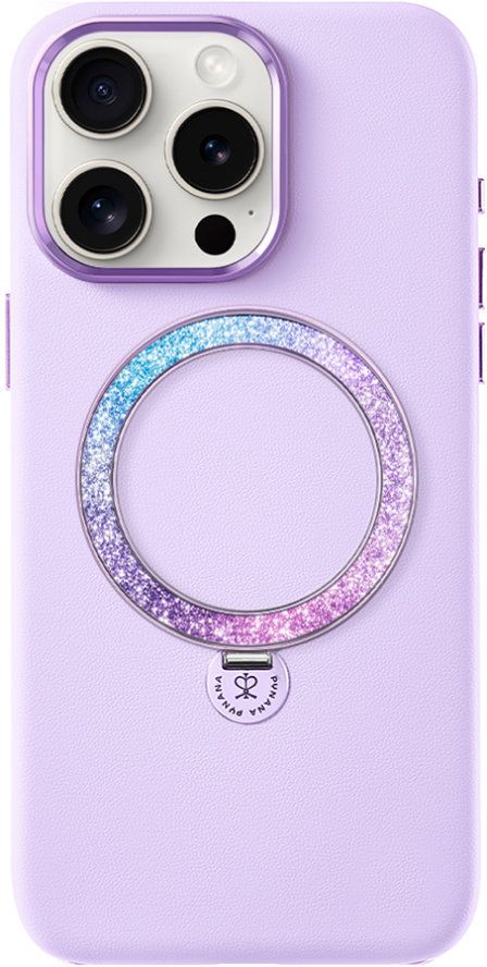 PYNANA Чехол Dancing Circle Series MagSafe для iPhone 16 Pro Max, фиолетовый