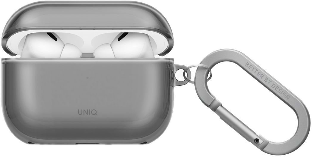 

Чехол Uniq Glase Glossy Smoke для AirPods Pro 3, серый, Чехол Glase Glossy Smoke для AirPods Pro 3, серый