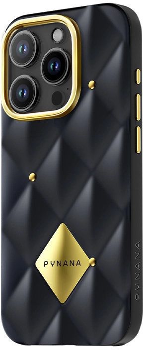 Чехол PYNANA Metal Diamond Series для iPhone 16 Pro Max, черный Фото-2