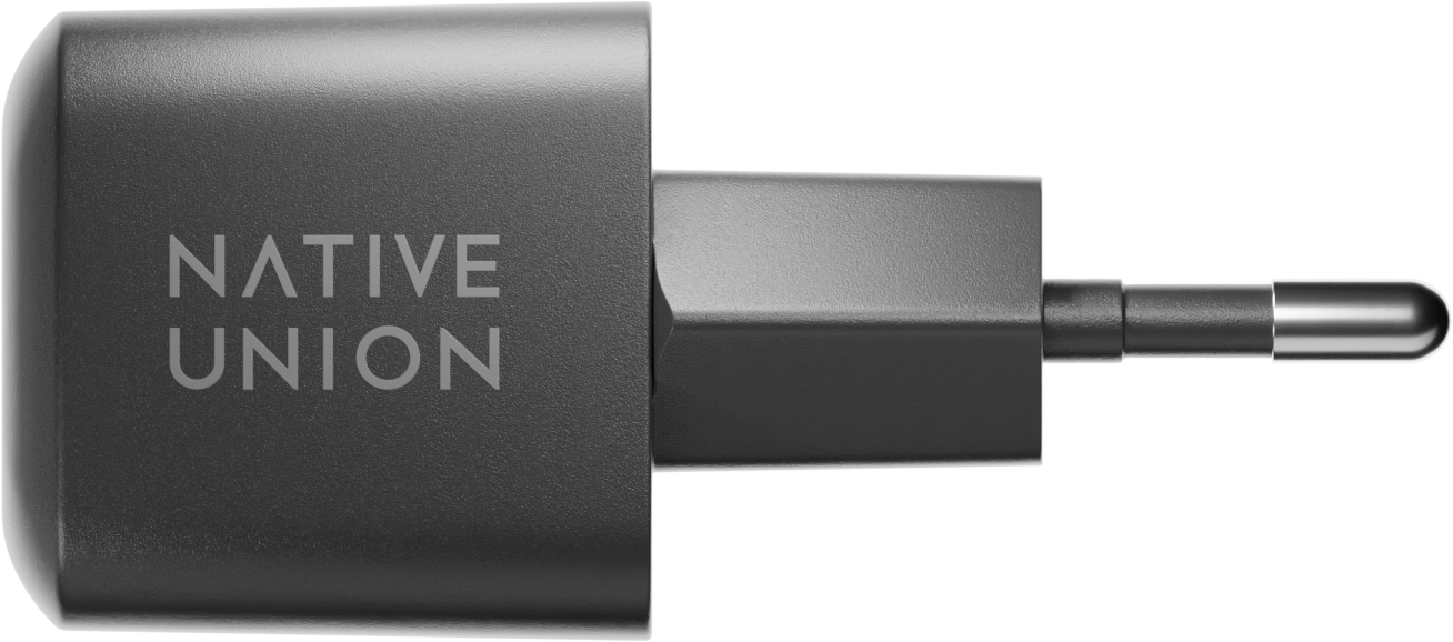 Сетевое зарядное устройство Native Union Fast GaN Charger USB-C, PD, 30 Вт, черный Фото-2