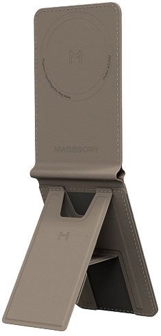 Чехол-бумажник Magssory Tripod Magnetic Vlog Wallet, MagSafe, латте Фото-3