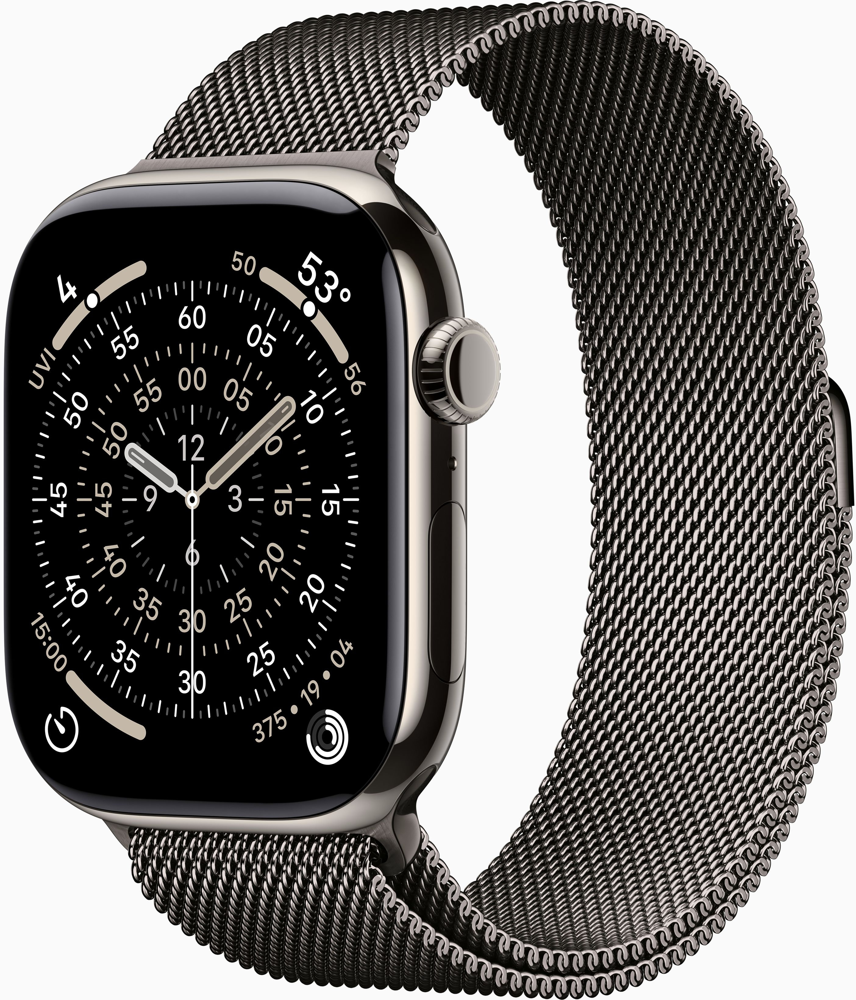 Умные часы Apple Watch Series 11, 42 mm, GPS+Cellular, Slate Titanium Slate Milanese Loop