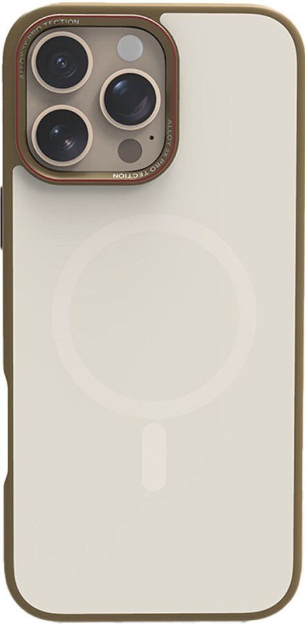 URR Чехол Matte Pure Glass MagSafe для iPhone 16 Pro Max, золотой