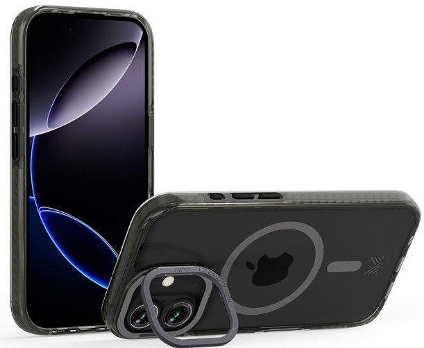 

Чехол Monocozzi LUCID MagSafe для iPhone 17, темно-серый, Чехол LUCID MagSafe для iPhone 17, темно-серый