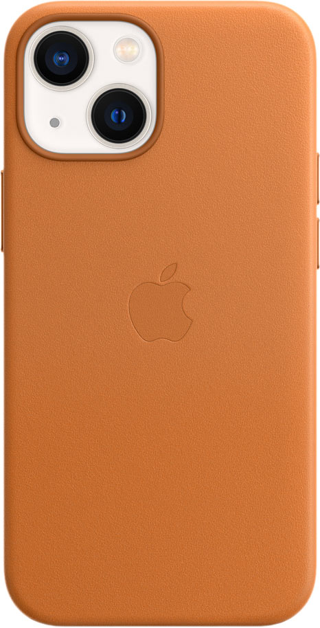 Чехол MagSafe для iPhone 13 mini, кожа, «золотистая охра»
