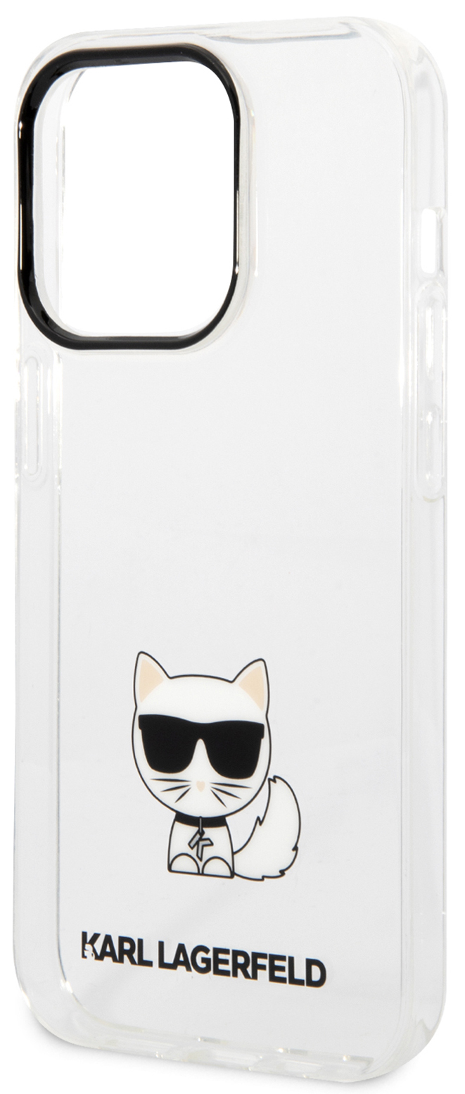 Бренд Чехол Karl Lagerfeld & Choupette для iPhone 14 Pro, прозрачный