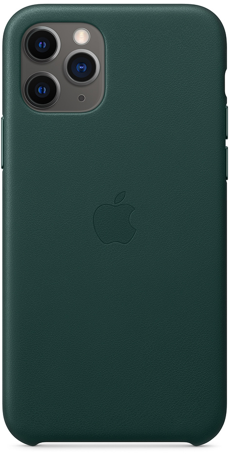 

Чехол для iPhone 11 Pro Leather, «зелёный лес»