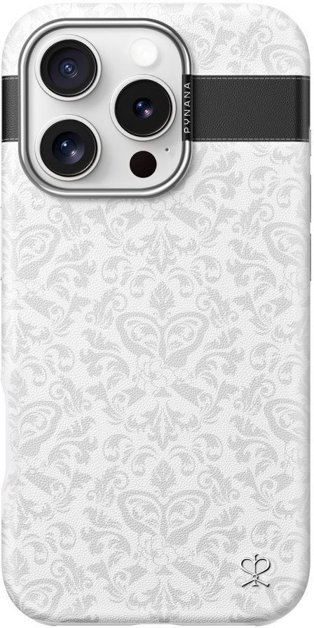 PYNANA Чехол Print Series MagSafe для iPhone 16 Pro, белый