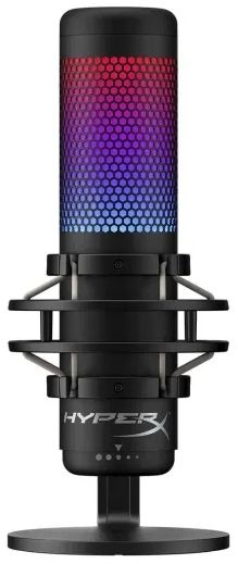 HyperX Микрофон игровой QuadCast S, RGB, черный