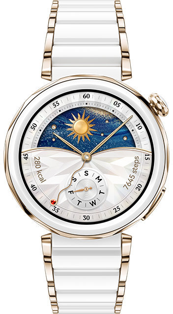Смарт-часы HUAWEI Watch GT 5 Pro, 42 мм, Белая керамика Фото-2