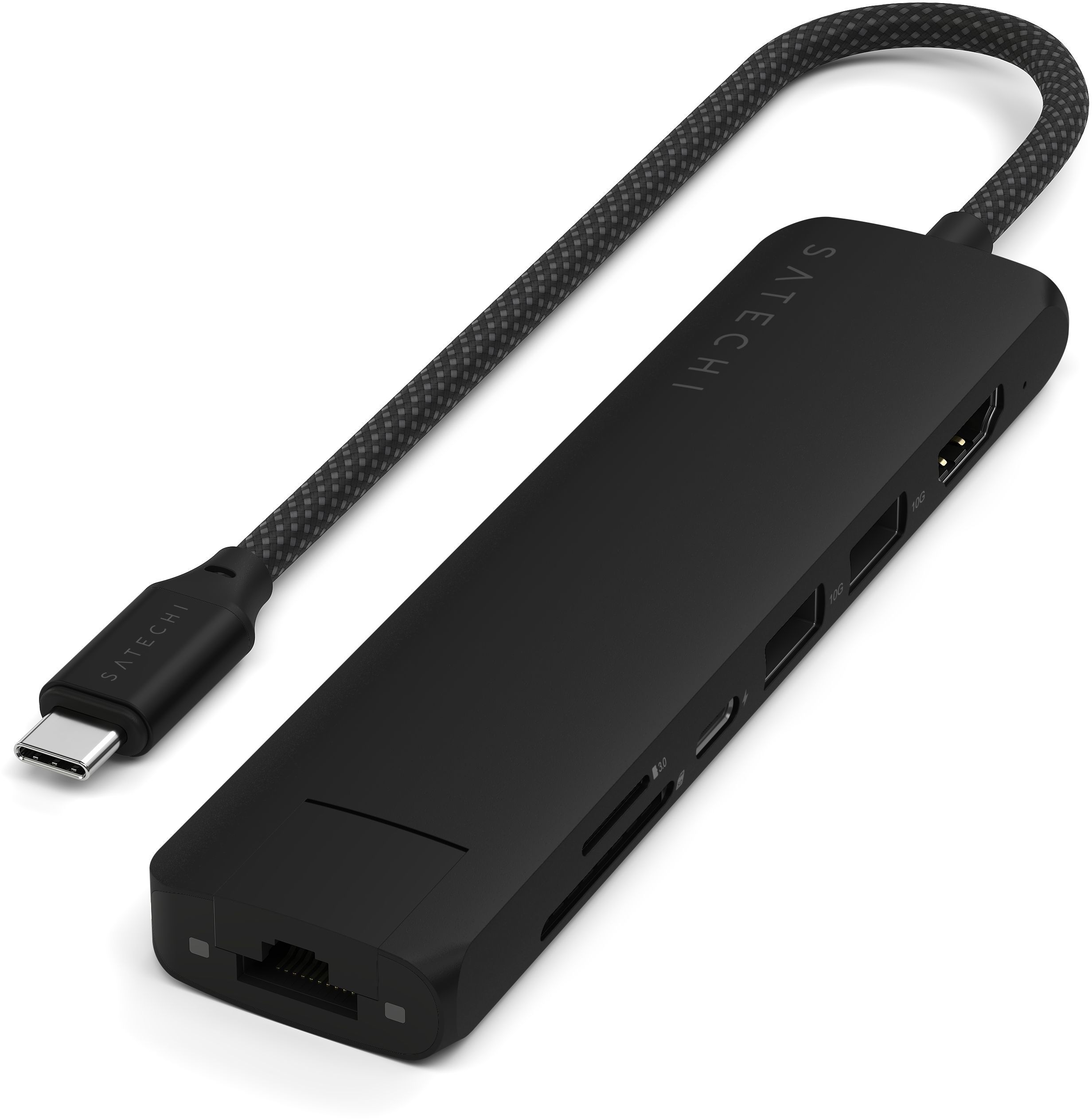 Адаптеры (переходники) Satechi Адаптер USB-C 7 in 1, черный
