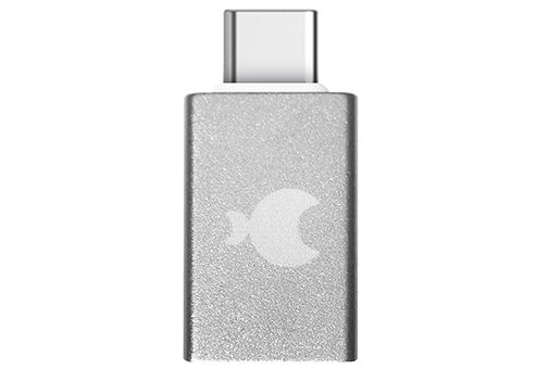 Адаптер USB-C на USB-A серебристый