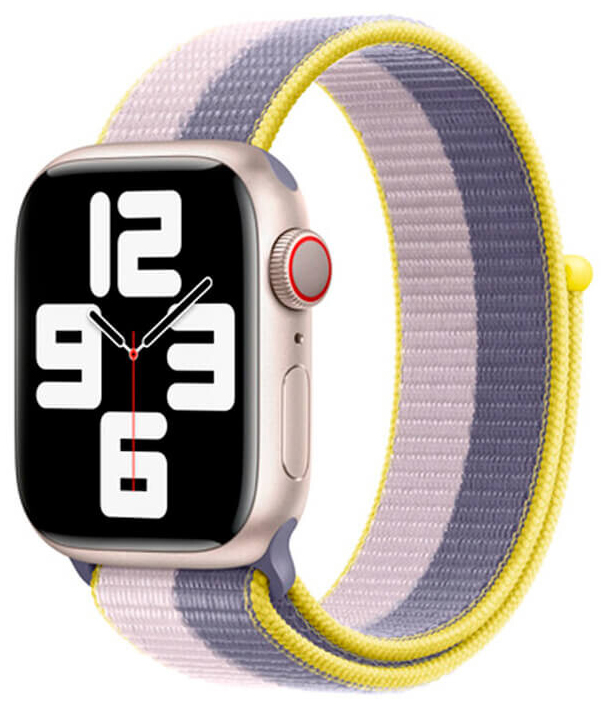

Apple Спортивный браслет для Watch 45 мм, «лавандово-серый/светло-сиреневый»