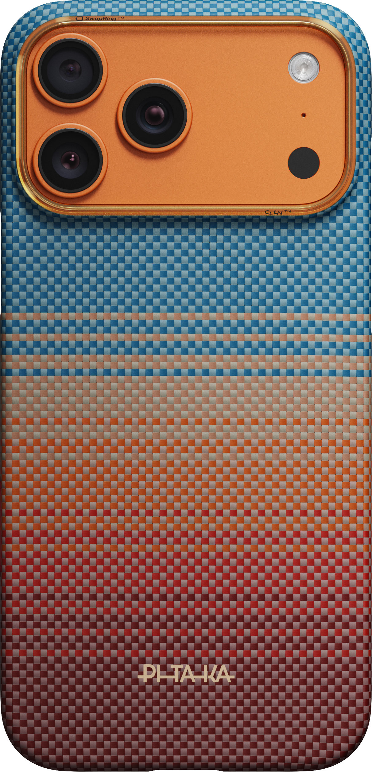 Чехол Pitaka Sunset 2.0 Edge Case для iPhone 17 Pro, синий + красный