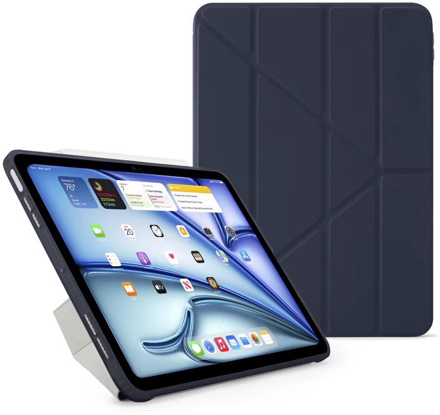 Pipetto Чехол для iPad Air 11 (2024) Origami No1 Case, темно-синий