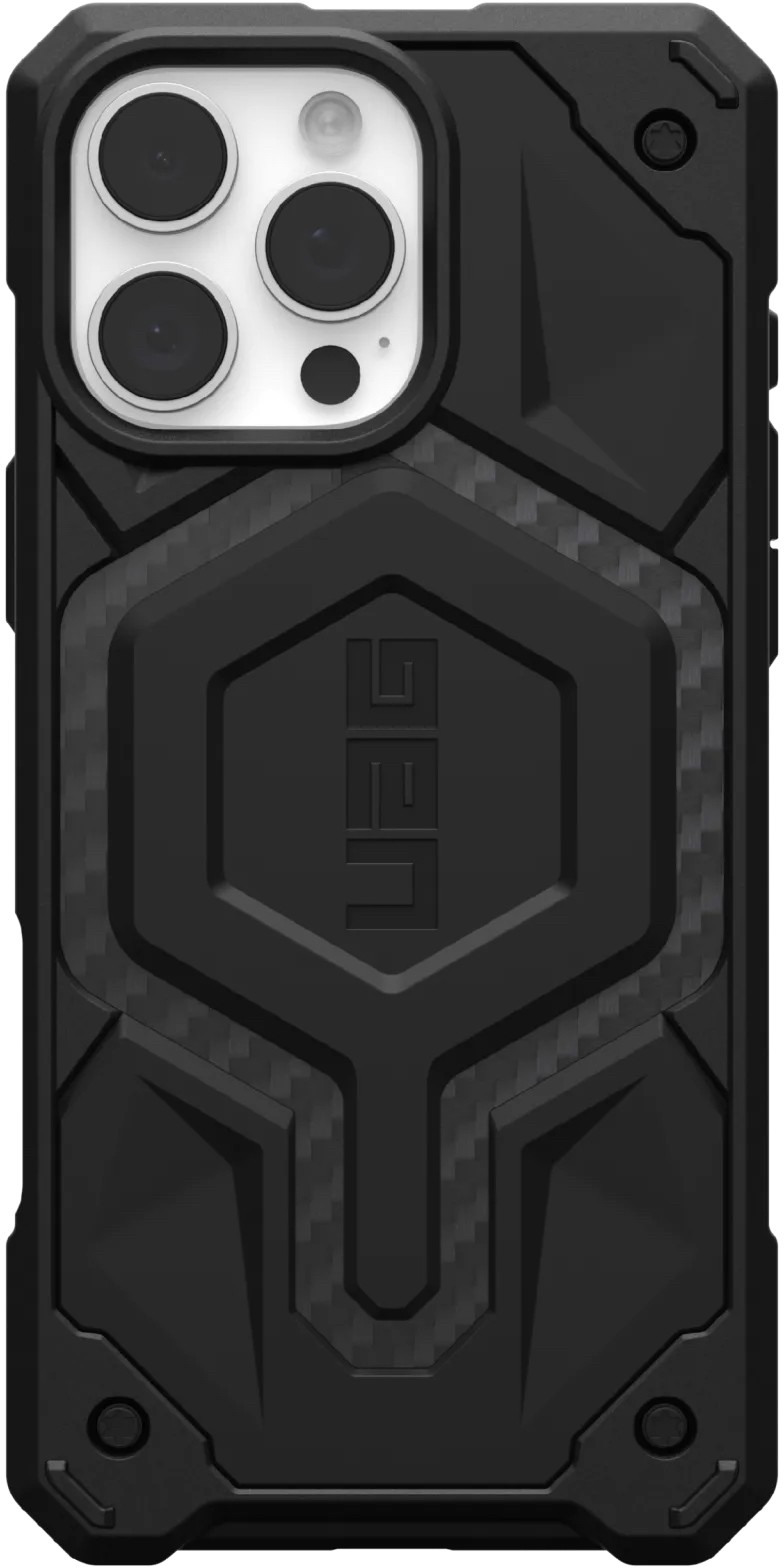 Бренд Чехол UAG Monarch Pro MagSafe для iPhone 16 Pro Max, черный карбон