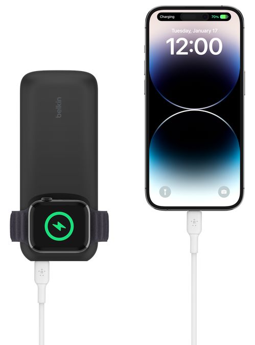 Внешний аккумулятор с функцией БЗУ Belkin Boost Charge Pro + кабель USB-C - USB-С, 10000 мАч, черный Фото-3