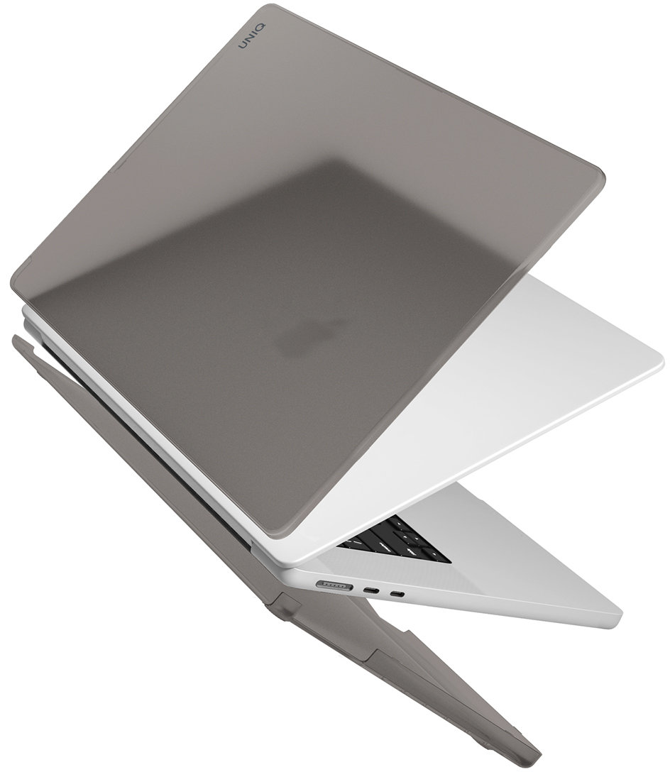 Накладка Uniq для Macbook Air 13 (2022-2025 M2-M4) HUSK Pro Claro, матовый серый