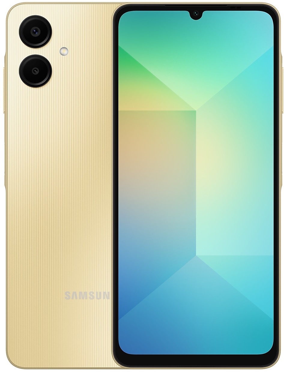 

Смартфон Samsung Galaxy A06 128Gb/4Gb, золотой, Черный, Смартфон Galaxy A06 128Gb/4Gb, золотой