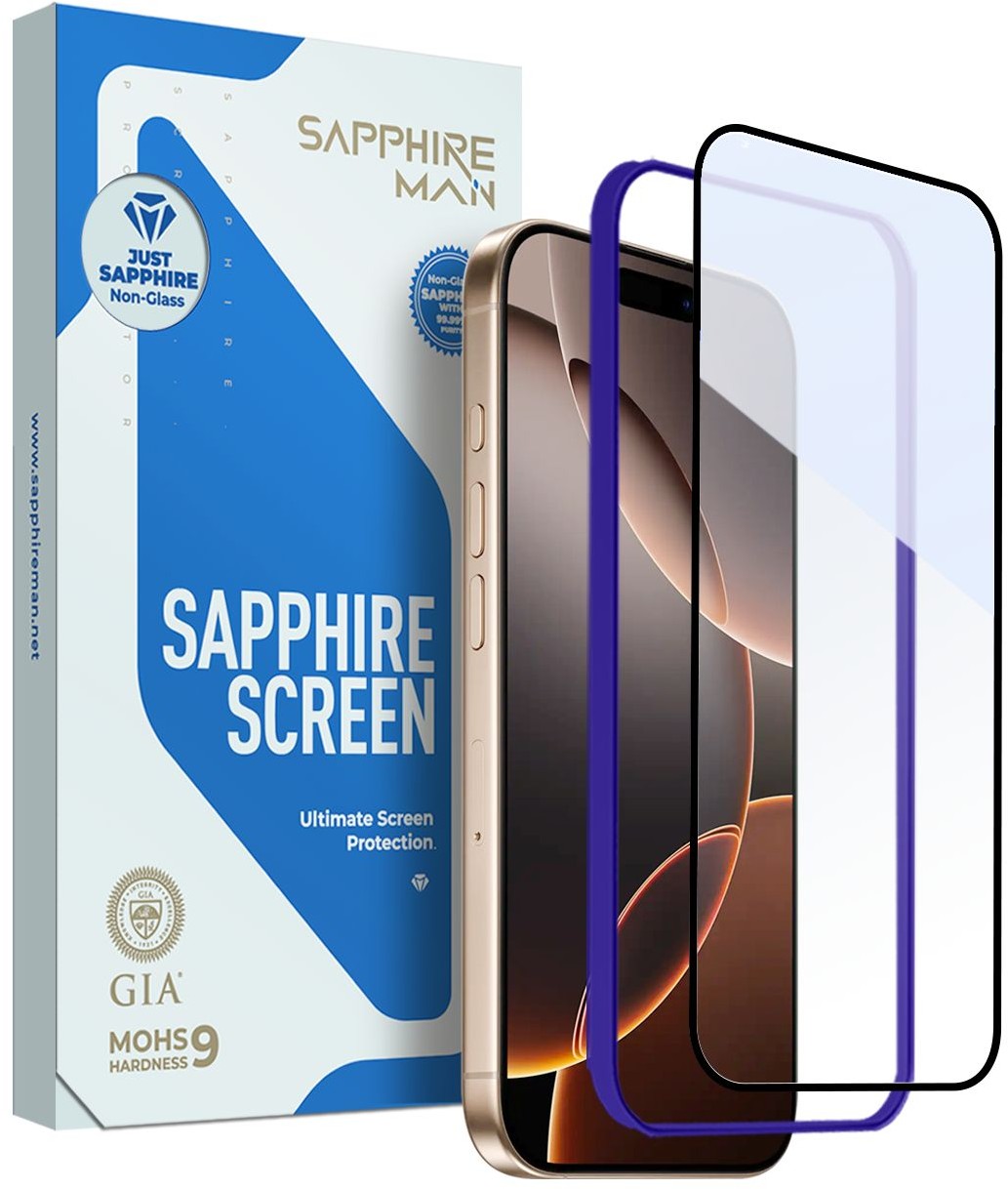 Сапфировая защита SAPPHIREMAN для экрана iPhone 16 Pro Max