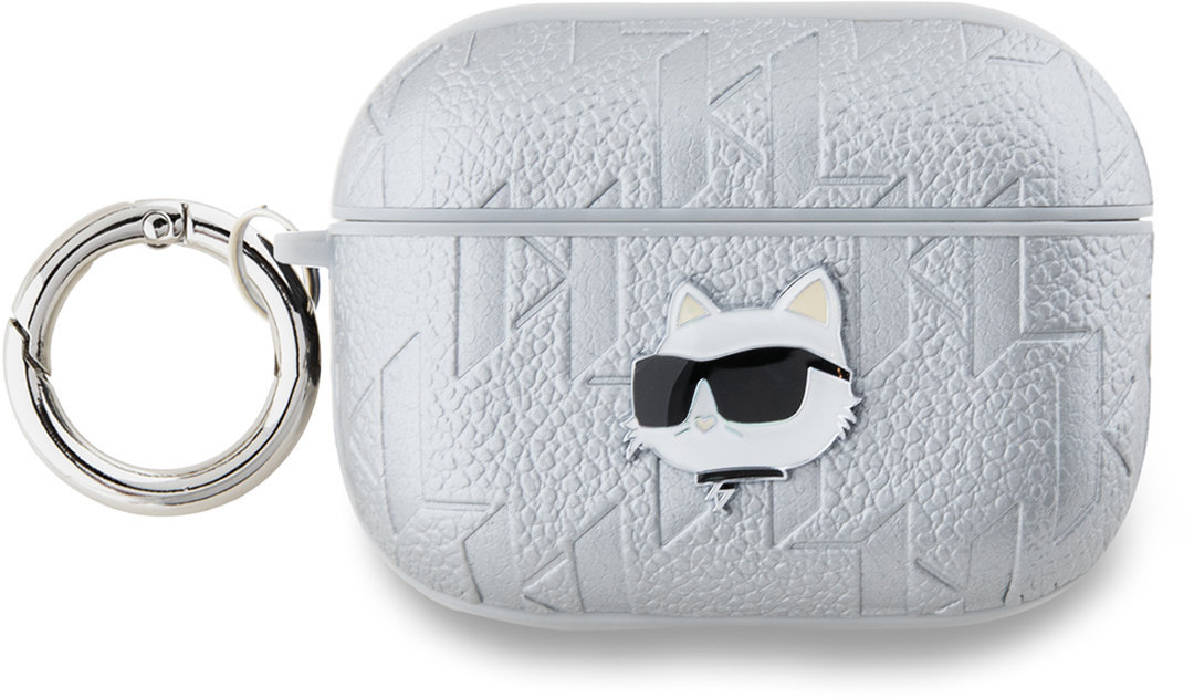 

Чехол Karl Lagerfeld Choupette Head для AirPods Pro 2, серебряный, Серебристый, Чехол Choupette Head для AirPods Pro 2, серебряный