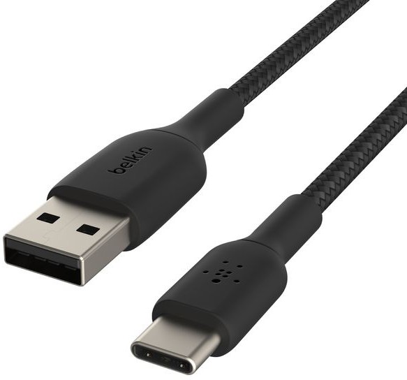 Кабель Belkin BoostCharge Braided USB-A - USB-C, 2 м, нейлон, черный Вид№2