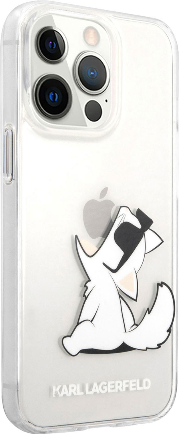 Бренд Чехол Karl Lagerfeld & Choupette Fun для iPhone 13 Pro, пластик, прозрачный