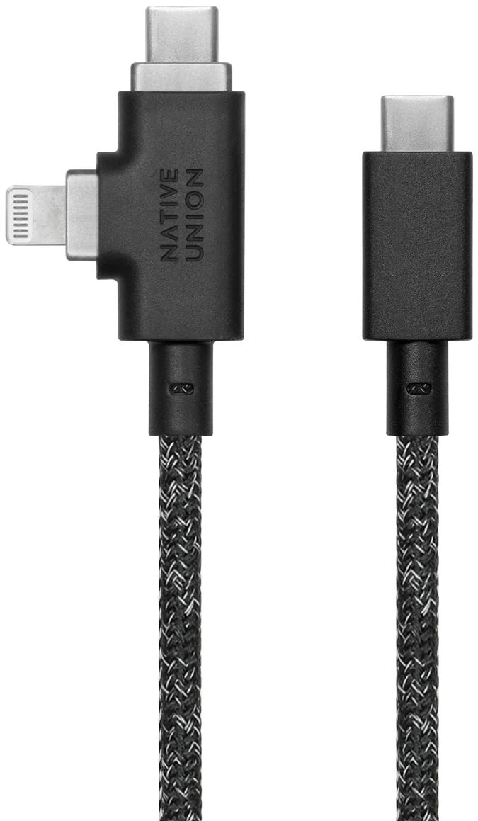 Бренд Кабель Native Union USB-C/Lightning, 240 Вт, 2,4 м, серый космос