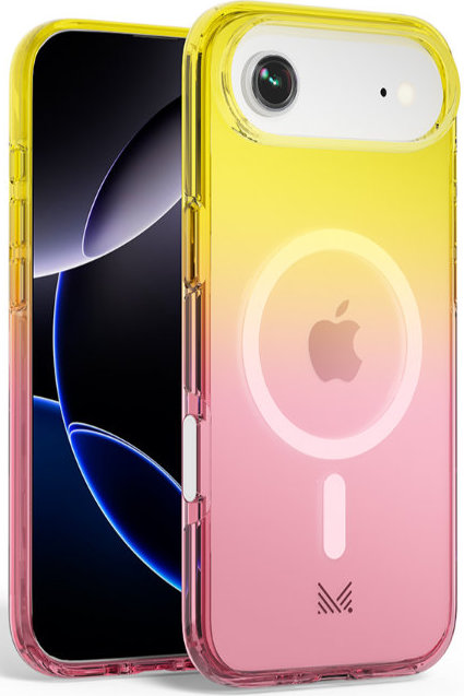 

Чехол Monocozzi ESSENTIALS MagSafe для iPhone Air, желтый/розовый, Жёлтый, Чехол ESSENTIALS MagSafe для iPhone Air, желтый/розовый