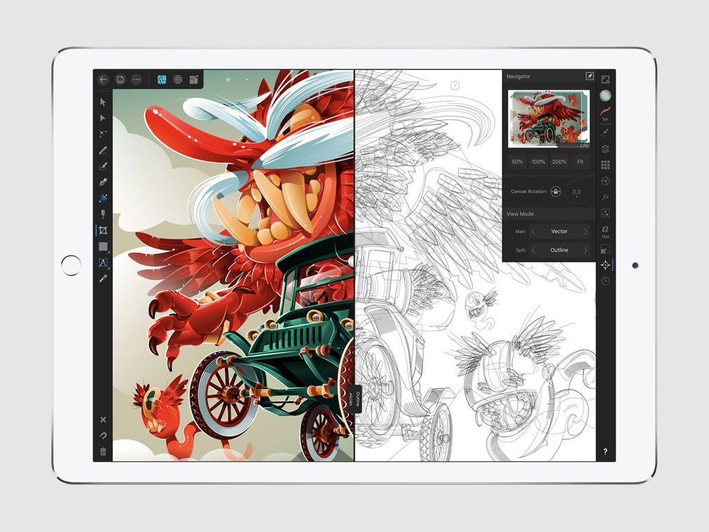 Обзор Affinity Designer. Профессиональный векторный дизайн на iPad — Блог  restore Digest