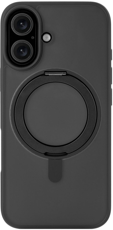 Чехол uBear Сlip 360 Case MagSafe для iPhone 16, silk-touch, черный Фото-2