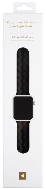 Ремешок moonfish для Apple Watch 42/44/45/46/49 mm, нейлон, черный Фото-3