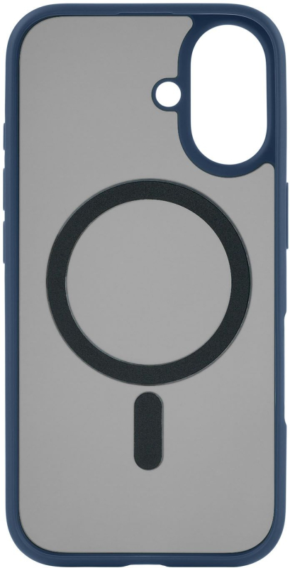 Чехол uBear Cloud Case MagSafe для iPhone 16, silk-touch, темно-синий Фото-3