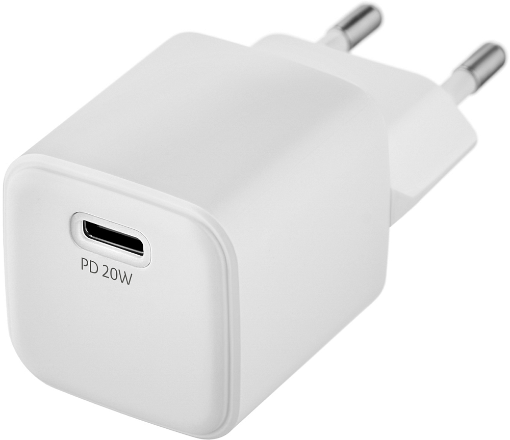 

uBear Сетевое зарядное устройство Select USB-C, PD, 20 Вт, белый