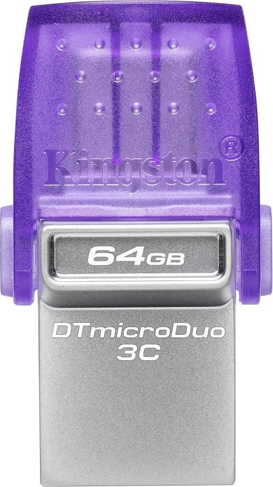 

Kingston Флеш-накопитель DataTraveler MicroDuo 3C, 64 Гб, фиолетовый