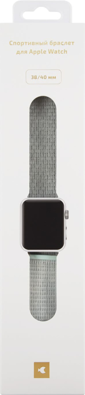 Ремешок moonfish для Apple Watch 38/40/41/42 мм, нейлон, бирюзовый Фото-2