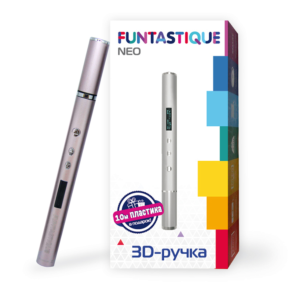 

Funtastique Ручка 3D NEO, розовое золото, Розовый