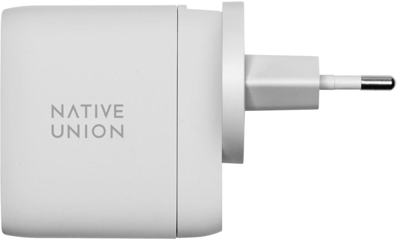 Сетевое зарядное устройство Native Union Fast GaN Charger 2 USB-C, PD, 67 Вт, белый Фото-2