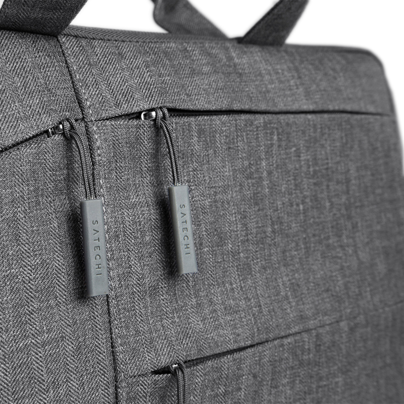 Сумка Satechi Water-Resistant для ноутбуков до 13", нейлон, серый Фото-5
