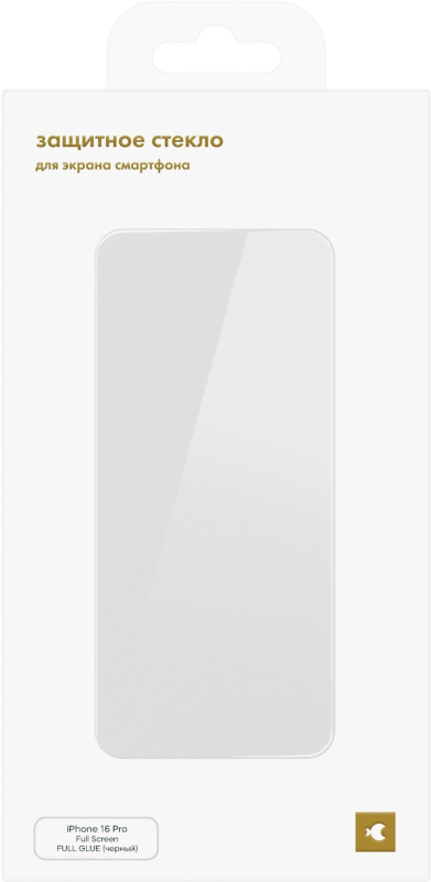 Стекло защитное алюмосиликатное moonfish для iPhone 16 Pro Full Screen Full Glue, черный