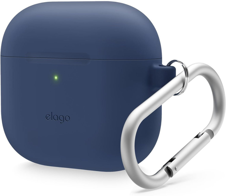 Чехол Elago Silicone Hang Case для AirPods 4, силикон, синий
