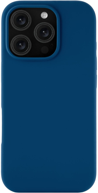 Чехол moonfish MagSafe для iPhone 16 Pro, силикон, soft-touch, темно-синий Фото-2