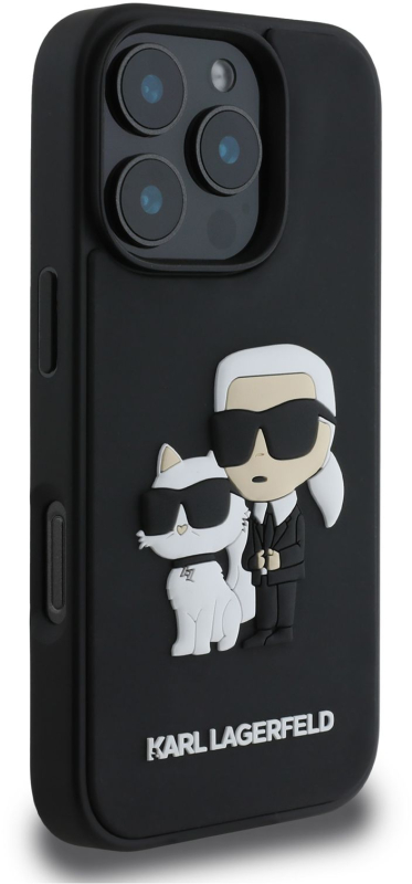 Чехол Karl Lagerfeld 3D Rubber NFT для iPhone 16 Pro Max, черный Фото-2