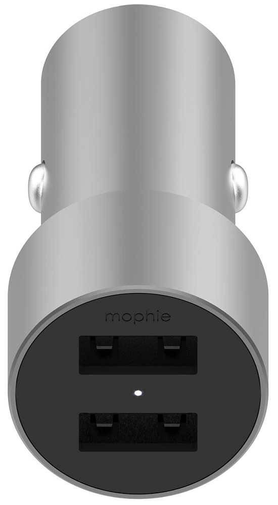 

Mophie АЗУ Car Charger Dual 2xUSB-A, 18Вт, серый
