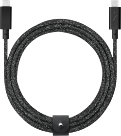 Кабель Native Union Belt Cable Pro USB-С - USB-С, 2,4м, нейлон, черный