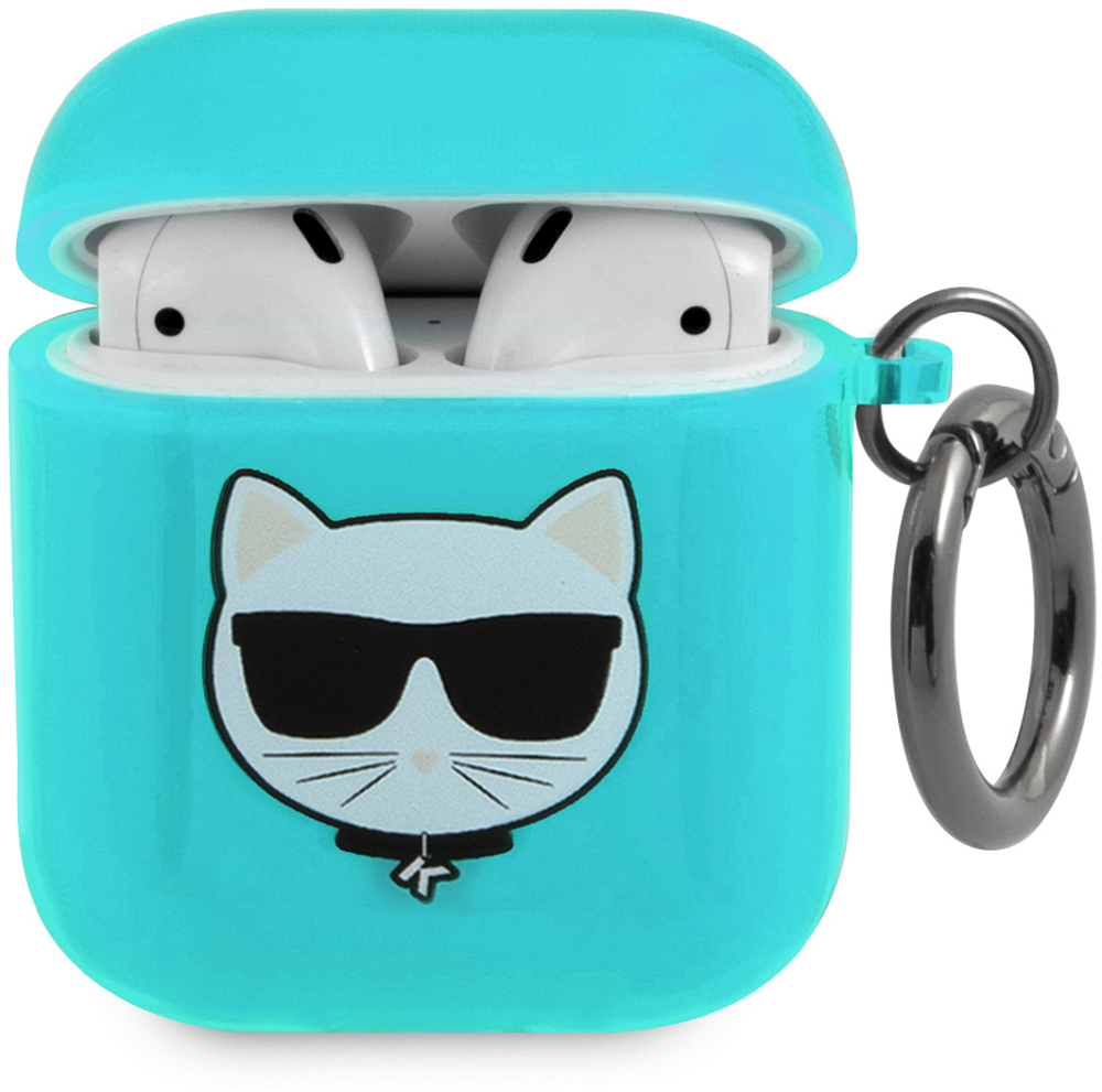 

Karl Lagerfeld Чехол & Choupette для AirPods 1/2, голубой