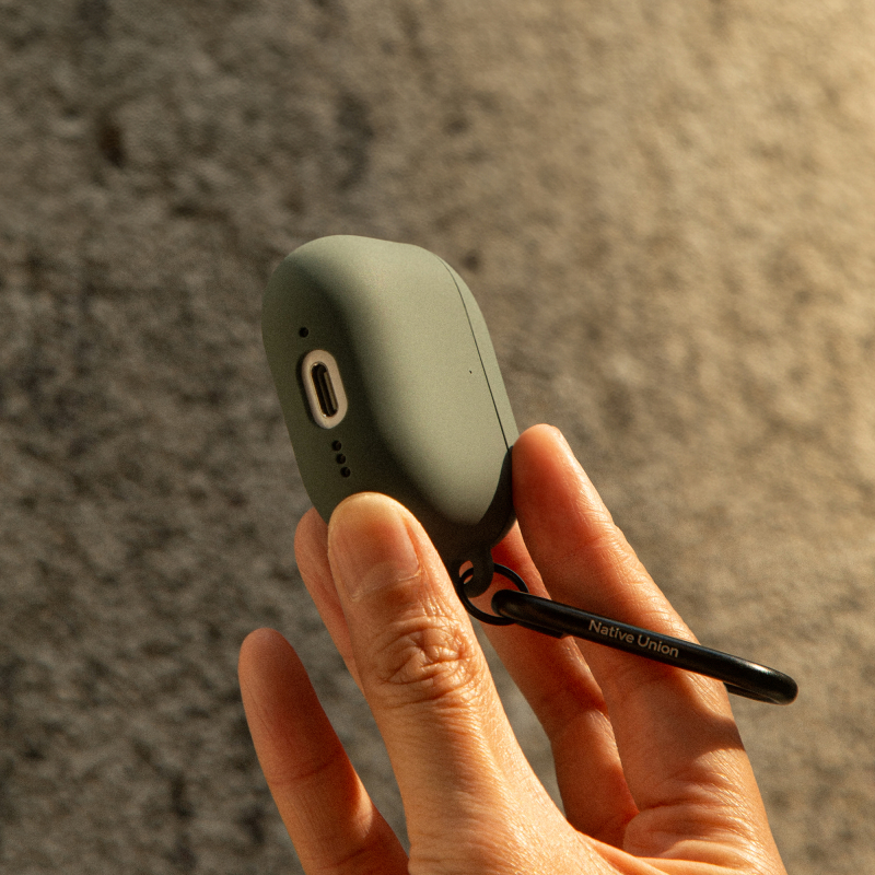 Чехол Native Union Active Case для AirPods 4, серо-зеленый Фото-4