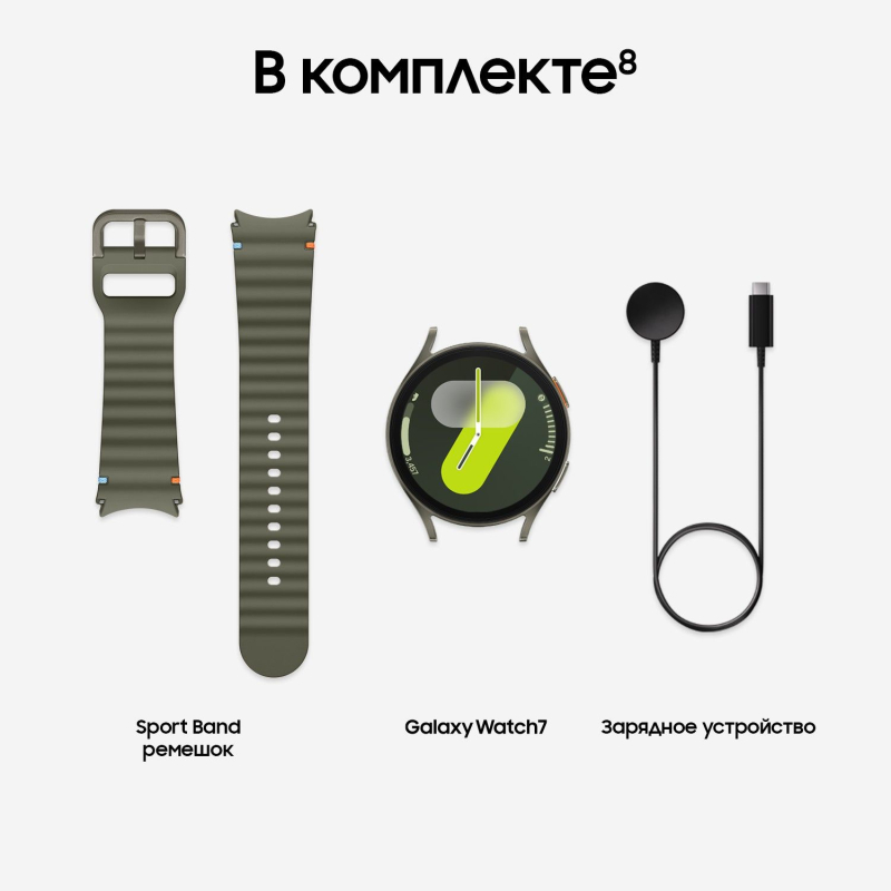 Смарт-часы Samsung Galaxy Watch7 LTE 44 мм, Зеленые Фото-17