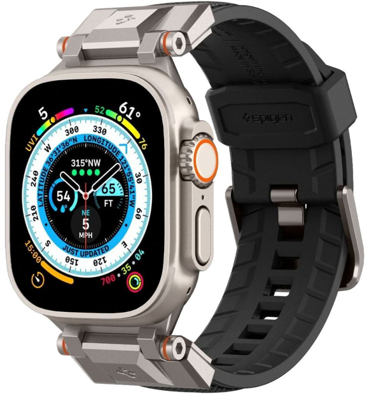 Ремешок Spigen DuraPro Armor Band для Apple Watch 42/44/45/49 мм, черный