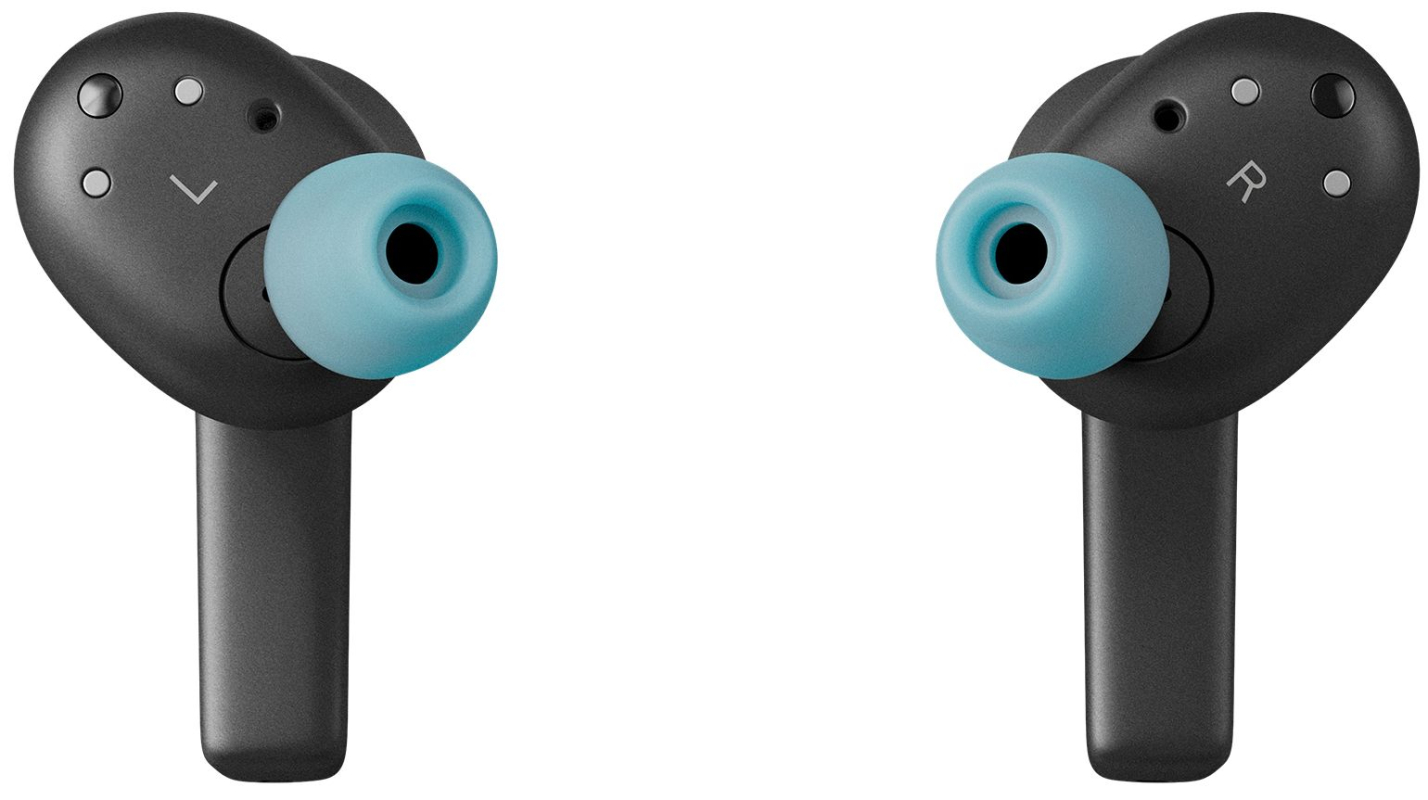 Беспроводные наушники Bang & Olufsen Beoplay EX, черный антрацит/голубой Фото-2